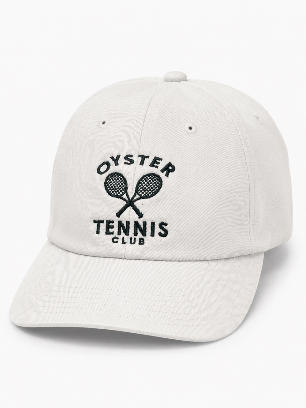 NWOT Oyster Tennis Club Cap Men's White Adjustable Dad Hat Holdings OTC Classic